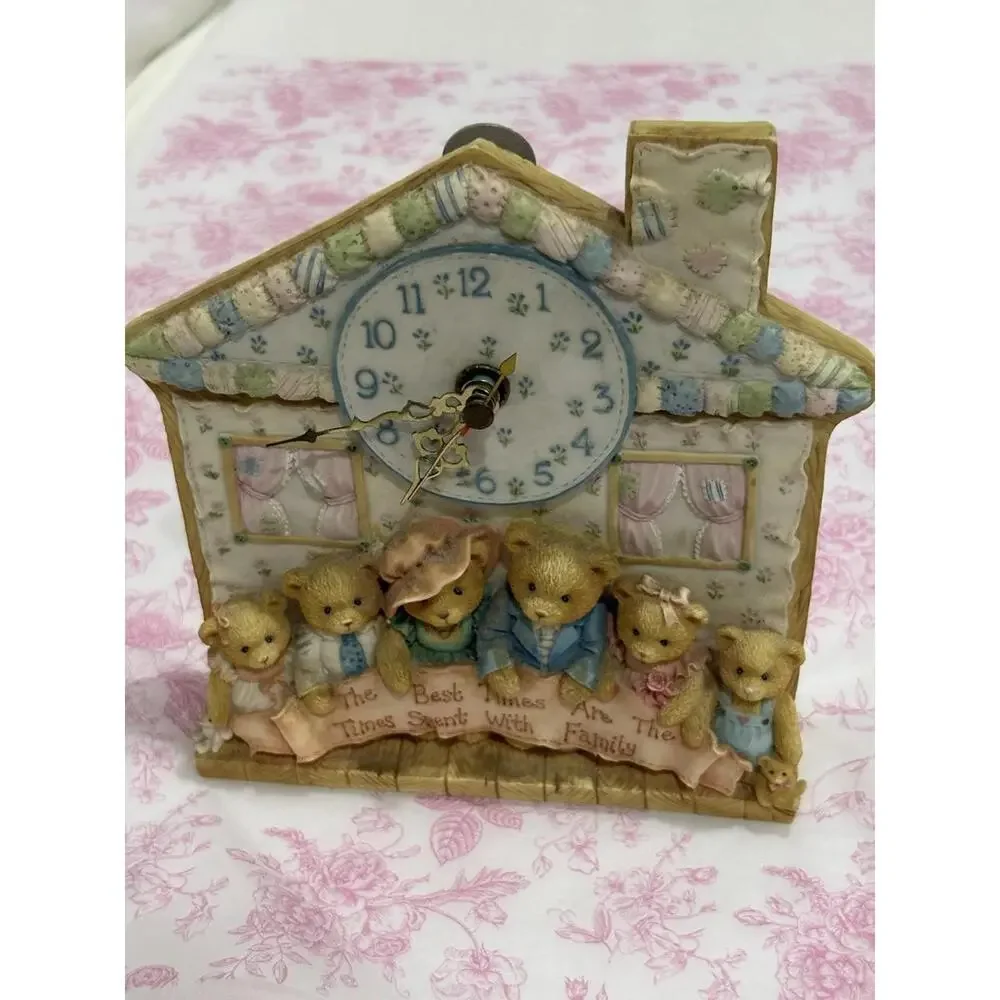 Cherished‎ Teddies Family House Clock – Enesco Priscilla Hillman